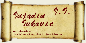 Vujadin Ivković vizit kartica